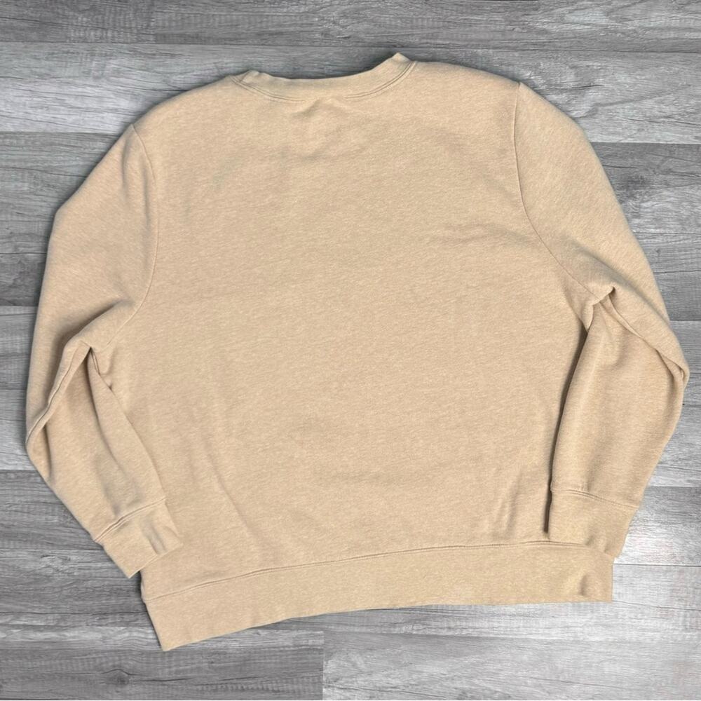 Fall Scene Crewneck Sweatshirt Trees Leaves Birds Beige Grandmacore Size XXL - Picture 5 of 5